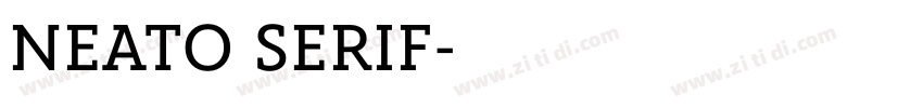 NEATO SERIF字体转换